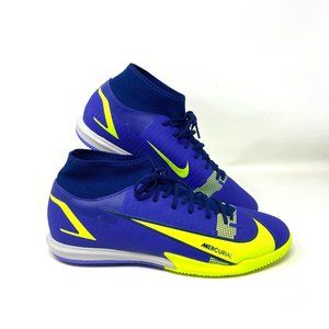Nike Man Size 12 CV0847 474 Mercurial Superfly 8 Academy Soccer Lapis/Volt Blue